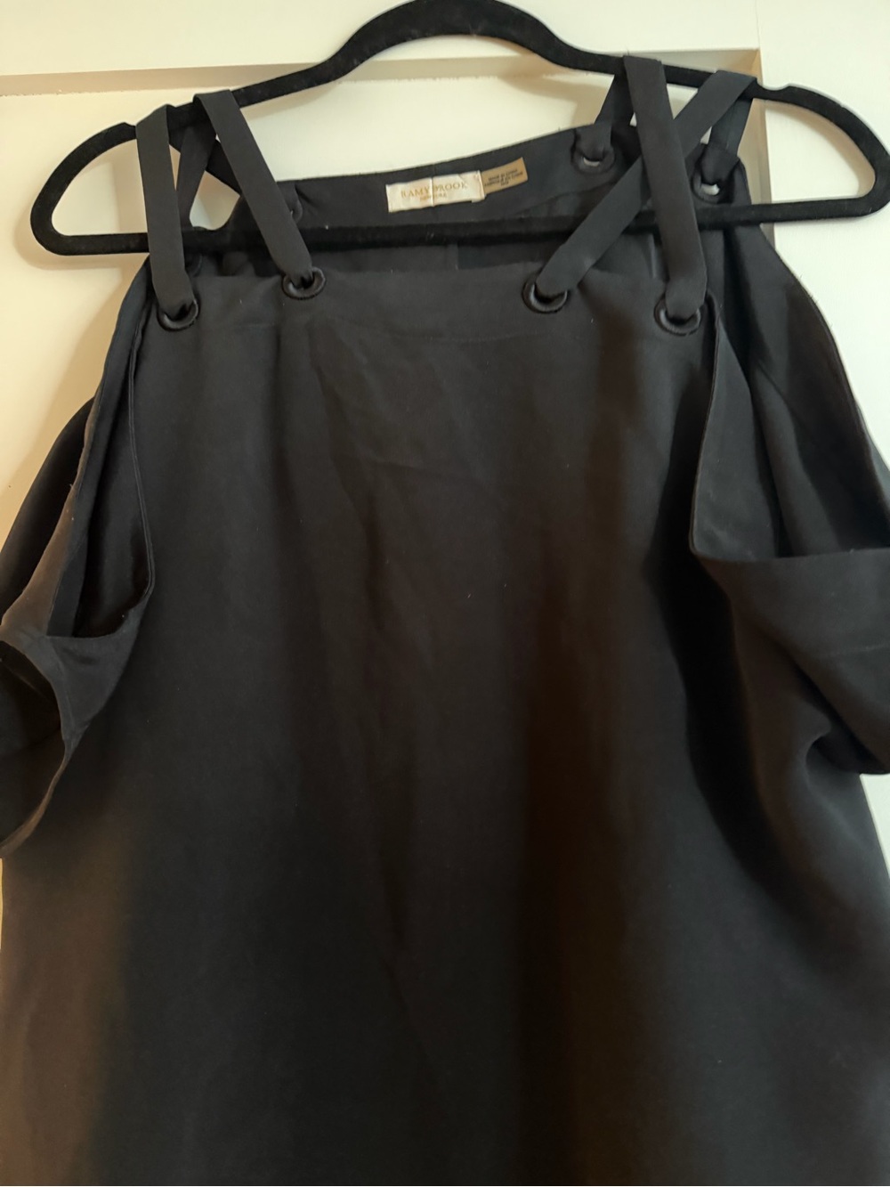 Ramy Brook 100% silk black top